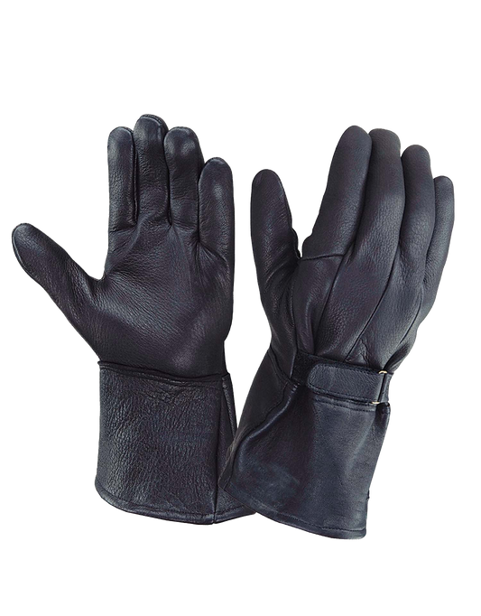 Mens Gauntlet Leather Gloves