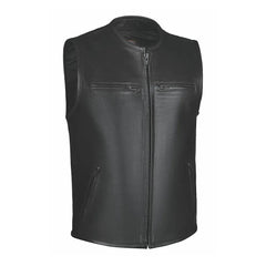 Blackout- Mens Ultra Leather Vest