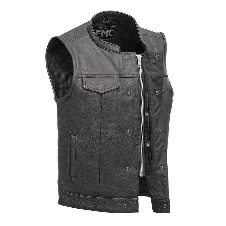 FMM690BSF-Blaster Men's Leather Motorcycle Vest