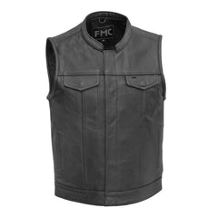 FMM690BSF-Blaster Men's Leather Motorcycle Vest