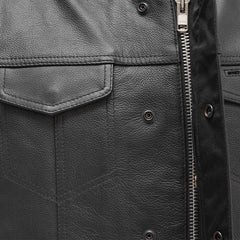 FMM690BSF-Blaster Men's Leather Motorcycle Vest