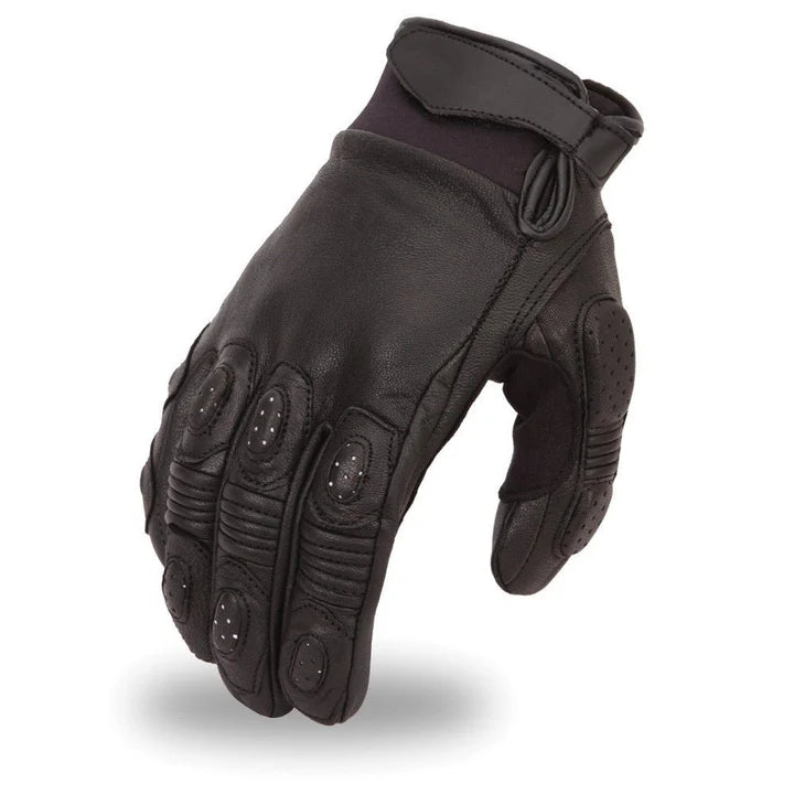 FI151GL-Blitz Men's Leather Motorcycle Gloves