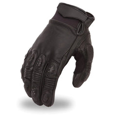 FI151GL-Blitz Men's Leather Motorcycle Gloves