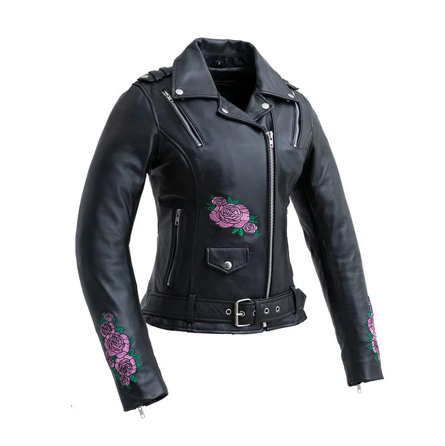 FIL197SDMZ-Bloom - Women's Motorcycle Leather Jacket