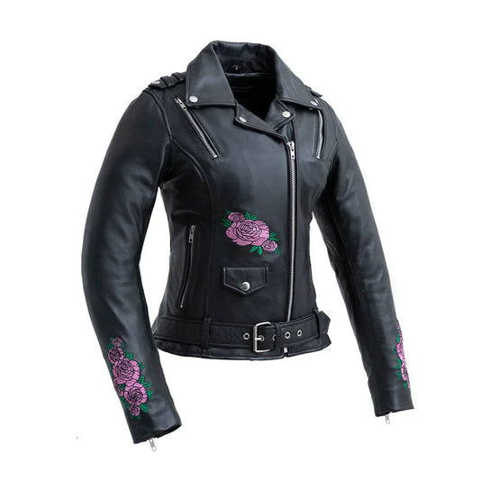 FIL197SDMZ-Bloom - Women's Motorcycle Leather Jacket