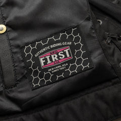 FIL588CDM-BBLK-Bonnie - Women's Motorcycle Leather Vest - Diamond Quilt