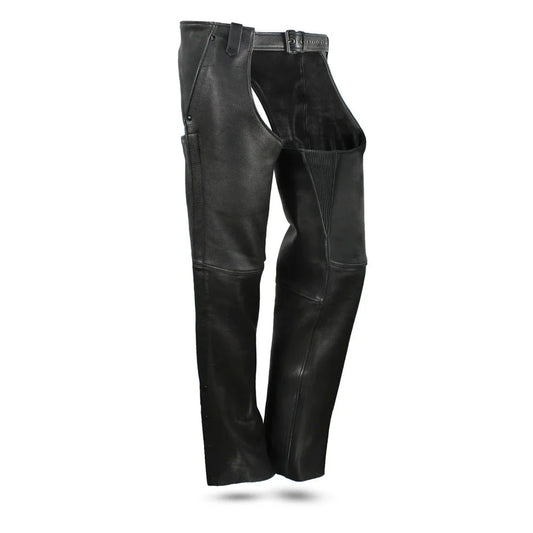 FIM841CPM-Bully - Unisex Leather Motorcycle Chaps