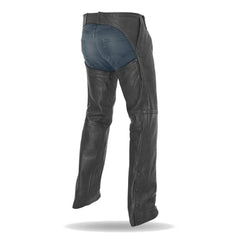 FIM841CPM-Bully - Unisex Leather Motorcycle Chaps