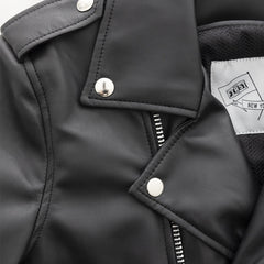BH-J03-BLK-Cassandra - Women's Vegan Leather Motorcycle Jacket