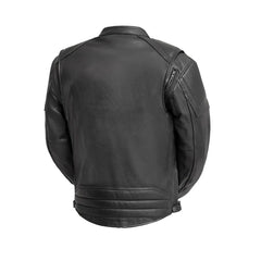 FIM226CDMZ-BLK-Chaos - Men's Leather Motorcycle Jacket