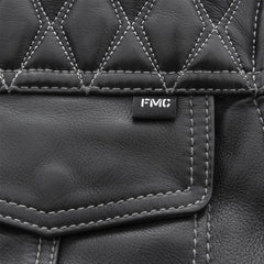 CUS264CDMZ-BKG-Cinder Men's Cafe Style Leather Jacket