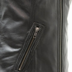 FIL576SDM-Cindy Women's Leather Motorcycle Vest