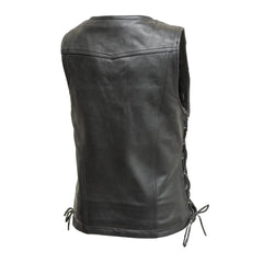 FIL576SDM-Cindy Women's Leather Motorcycle Vest