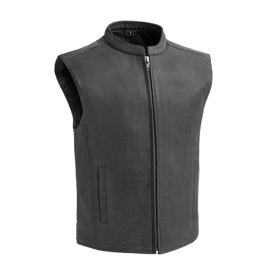 FIM656CSL-Club House Men's Leather Motorcycle Vest