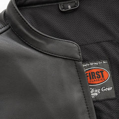 FIM656CSL-Club House Men's Leather Motorcycle Vest