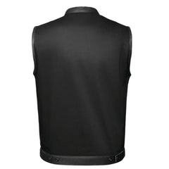 Nightrider - Mens Denim Leather Club Vest