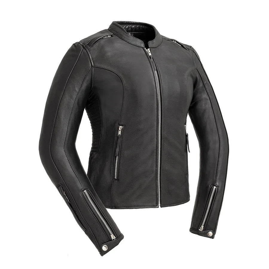 FIL152CDMZ-Cyclone - Women's Motorcycle Leather Jacket
