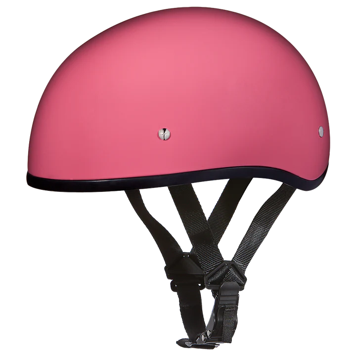 D1-ANS D.O.T. DAYTONA SKULL CAP W/O VISOR - HI-GLOSS BLACK
