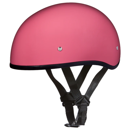 D1-ANS D.O.T. DAYTONA SKULL CAP W/O VISOR - HI-GLOSS BLACK