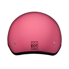 D1-ANS D.O.T. DAYTONA SKULL CAP W/O VISOR - HI-GLOSS BLACK