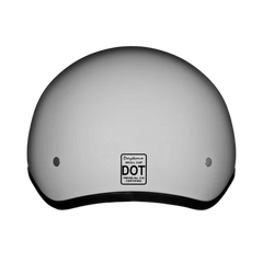 D1-PW DOT Approved Daytona Skull Cap Half Shell Motorcycle Helmet - Beanie Style for Motorcycles, Cruisers, Scooters, and Mopeds - Pearl White