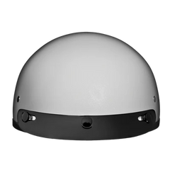 D1-PW DOT Approved Daytona Skull Cap Half Shell Motorcycle Helmet - Beanie Style for Motorcycles, Cruisers, Scooters, and Mopeds - Pearl White