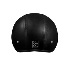 D3-A D.O.T. Daytona Skull Cap- Leather Covered