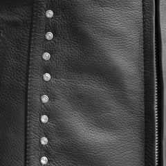 FIL587CDMZ-Diana - Women's Motorcycle Leather Vest
