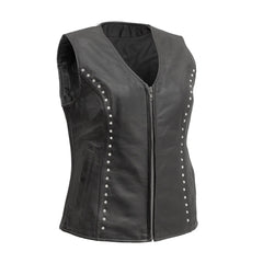FIL587CDMZ-Diana - Women's Motorcycle Leather Vest