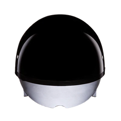 DS8-A D.O.T. Daytona Skull Cap W/ Inner Shield- Hi-Gloss Black
