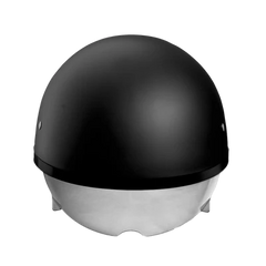DS8-B D.O.T. Daytona Skull Cap W/ Inner Shield- Dull Black