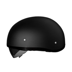 DS8-B D.O.T. Daytona Skull Cap W/ Inner Shield- Dull Black