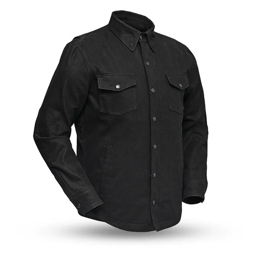 FIM423DM-Equalizer Men's Motorcycle Denim Shirt