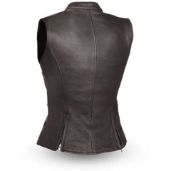 FIL512NOC-Fairmont Women's Motorcycle Leather Vest