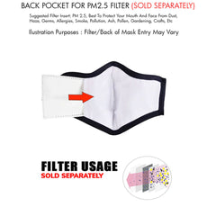 Milwaukee Leather (Multi-Pack) MP7924FM 'Solid White' 100 % Cotton Protective Face Mask with Optional Filter Pocket