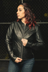 FIL117CSL5X-Flashback - Women's Motorcycle Leather Jacket