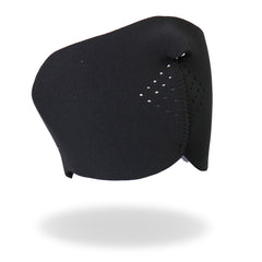 Hot Leathers FMB1001 Black Neoprene 1/2 Face Mask