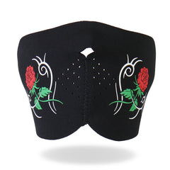 Hot Leathers FMB1003 Ladies Tribal Rose Neoprene 1/2 Face Mask