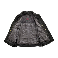 FIL174CDMZ-BL-Free Spirit - Women's Motorcycle Leather Jacket