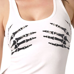 Hot Leathers Ladies Skeleton Balck Hands Tank Top Shirt GLF2190