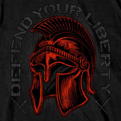 Hot Leathers Men's Defend Your Liberty Roman Soldier T-Shirt GMD1506