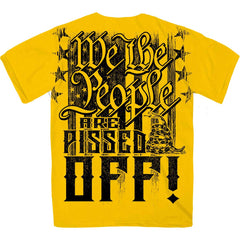 Hot Leathers GMD1507 Men's Yellow We The People Are Pissed Off T-Shirt