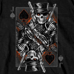 Hot Leathers GMS1534 Men’s Black Gambler Short Sleeve T-Shirt