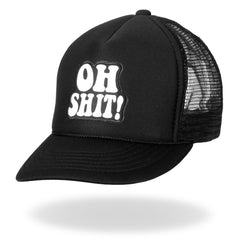 Hot Leathers GSH1006 Oh Shit Trucker Black Hat