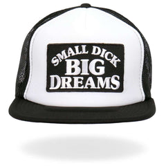 Hot Leathers Small Dick Big Dreams Snap Back Trucker Hat GSH2039