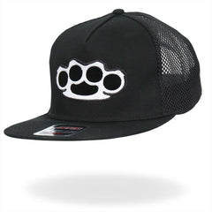 Hot Leathers Hardcore Knuckles Black Snap Back Hat GSH4008