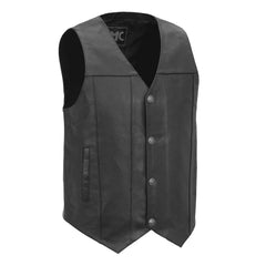 FMM611BSF-Gun Runner Men's Motorcycle Western Style Leather Vest