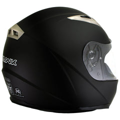 Milwaukee Helmets H500 Flat Black Chit-Chat Black Full Face Motorcycle Helmet with Wireless Communication