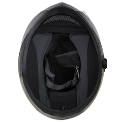 Milwaukee Helmets H520 Titanium and Red Chit-Chat Full Face Wireless Motorcycle Helmet-Stream Music-Phone Calls