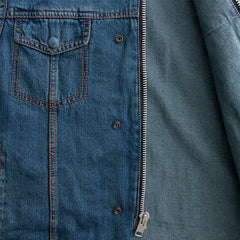 FIM629DM-Havoc Men's Denim Motorcycle Vest